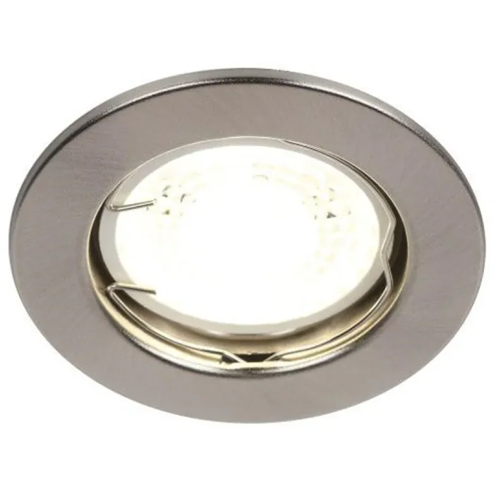 Светильник точечный ST1 SN 50Вт MR16 12В штампован. сатин никель ЭРА C0043800