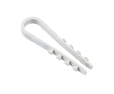 Дюбель-хомут PCD-R 19-25-65-100WH для круглого кабеля PA6.6 бел. (уп.100шт) JazzWay 5054820