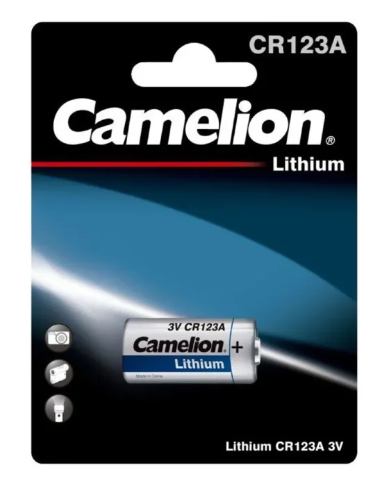 Элемент питания литиевый CR123A BL-1 (блист.1шт) Camelion 1849
