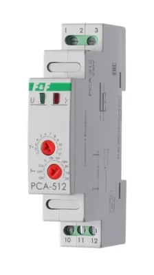Реле времени PCA-512 8А 230В 1 перекл. IP20 задержка выключ. монтаж на DIN-рейке F&amp;F EA02.001.001