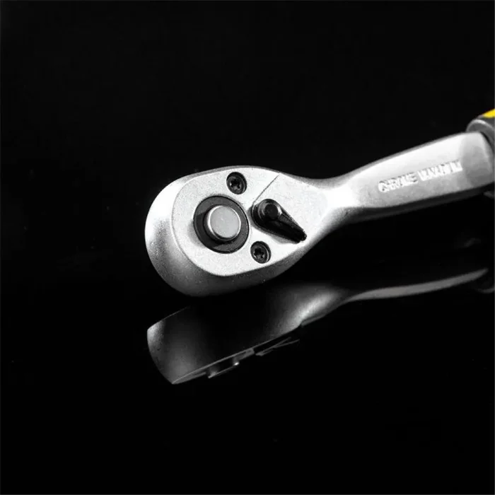 Ключ-трещотка для торцовых головок 1/4 СrV 72 зубца Kranz KR-12-8403