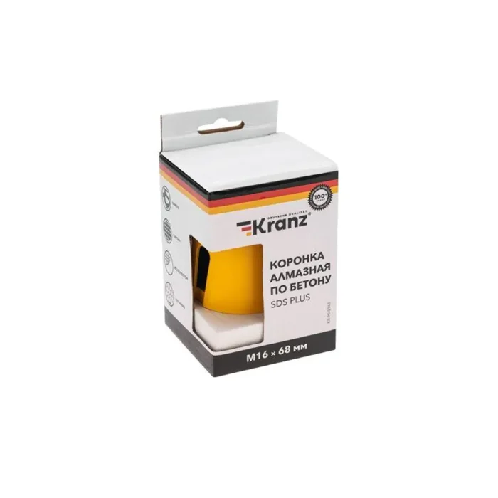 Коронка алмазная по бетону 68мм Kranz KR-90-0163