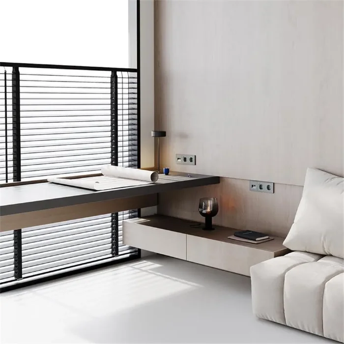 Розетка компьютерная 2-м СП S70 RJ45 + RJ45 кат.6 механизм титан Voltum VLS060206