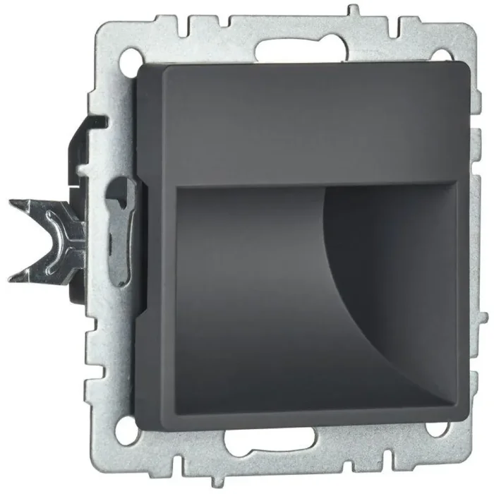 Подсветка светодиодная BRITE встраив. ПЛ20-БрГ механизм графит IEK BR-FL20-K53