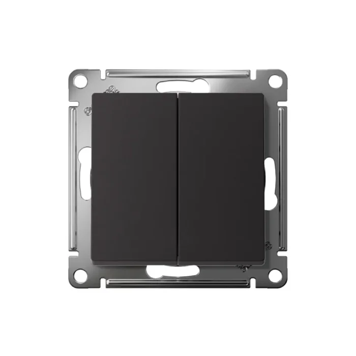 Переключатель проходной 2-кл. СП AtlasDesign 10А IP20 (сх. 6/2) 10AX механизм карбон SE ATN001065