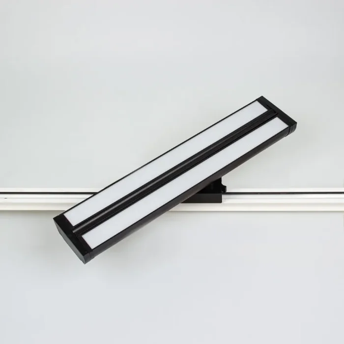 Светодиодный трековый светильник 2L JH-U6 PX302 (220VAC, 2x24W, white 6000K, 120°, черный)