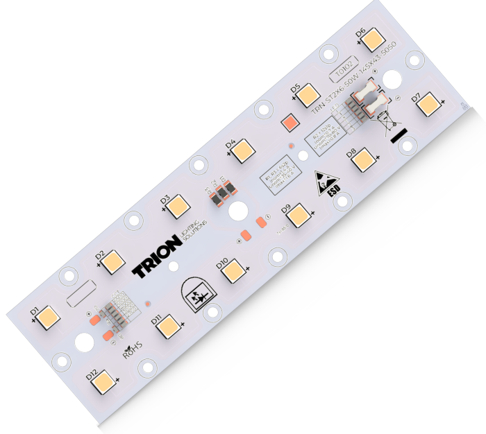 Светодиодный модуль TRN-ST2X6-50W-145X44-5050-1201-5070-T1
