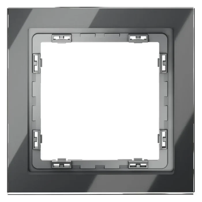 Рамка 1-м S70 стеклян. графит Voltum VLS110107