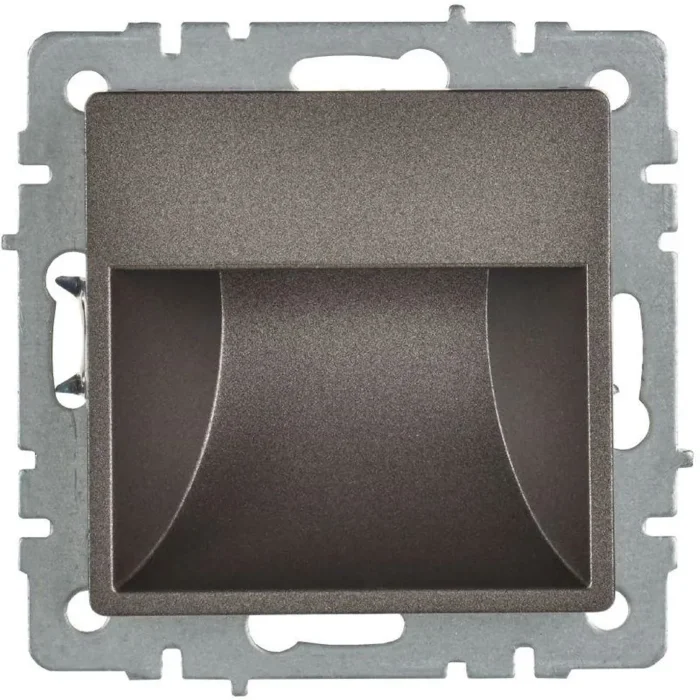 Подсветка светодиодная BRITE встраив. ПЛ20-БрТБ механизм бронза IEK BR-FL20-K45