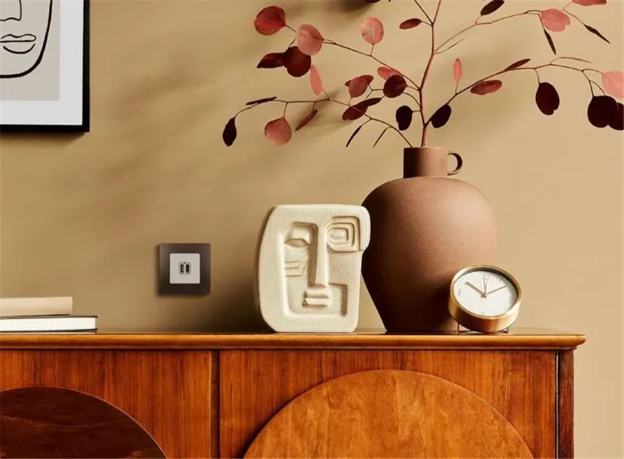 Устройство зарядное Etika с 2-мя USB разъемами A и C 240В/5В 3000мА сл. кость IEK 672336