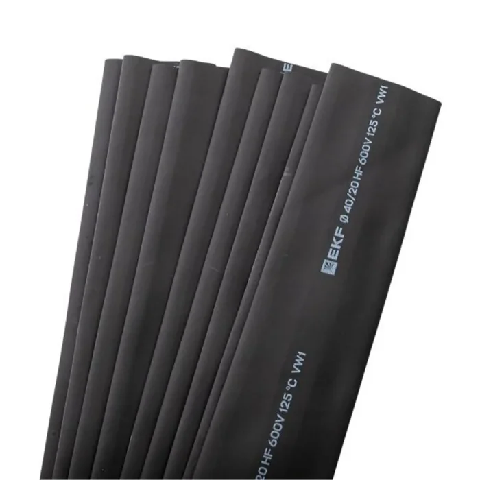 Трубка термоусадочная ТУТ нг 40/20 черн. 1м (уп.25м) PROxima EKF tut-40-b-1m