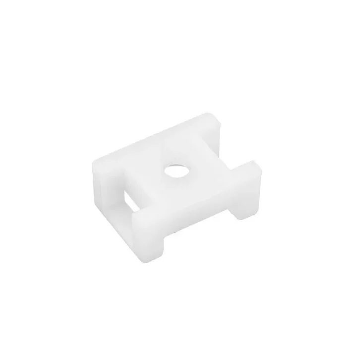 Площадка для крепления стяжки 22х16мм (ПС-2) бел. (уп.100шт) Rexant 07-2102