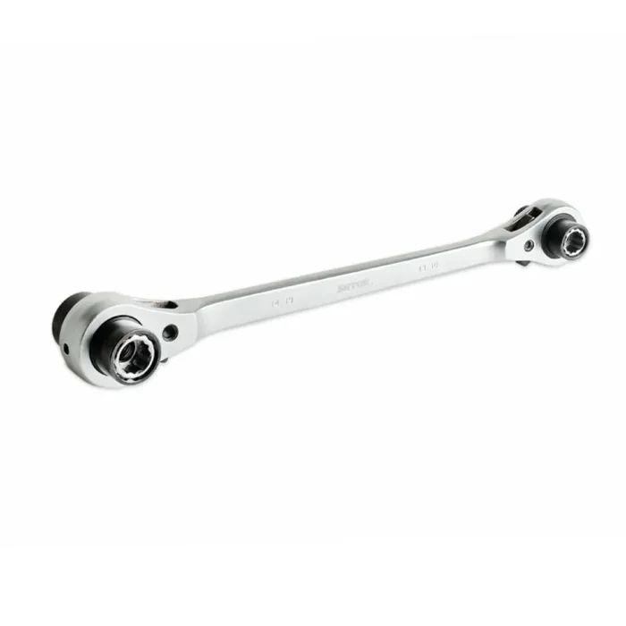 Ключ накидной трещоточный 8х10х12х13х14х17х19х21мм реверсивный (23712) SHTOK 376582