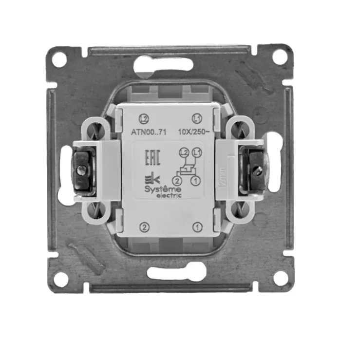 Переключатель перекрестный 1-кл. СП AtlasDesign 10А IP20 (сх. 7) 10AX механизм бел. SE ATN000171