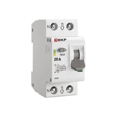 Устройство защиты от дугового пробоя (УЗДП) 1P+N 20А PROxima EKF afdd-2-20-pro