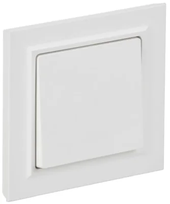 Выключатель 1-кл. СП BRITE ВСР10-1-0-БрАБ 10А в сборе арктич. бел. IEK BR-V10-0-10-K91-F