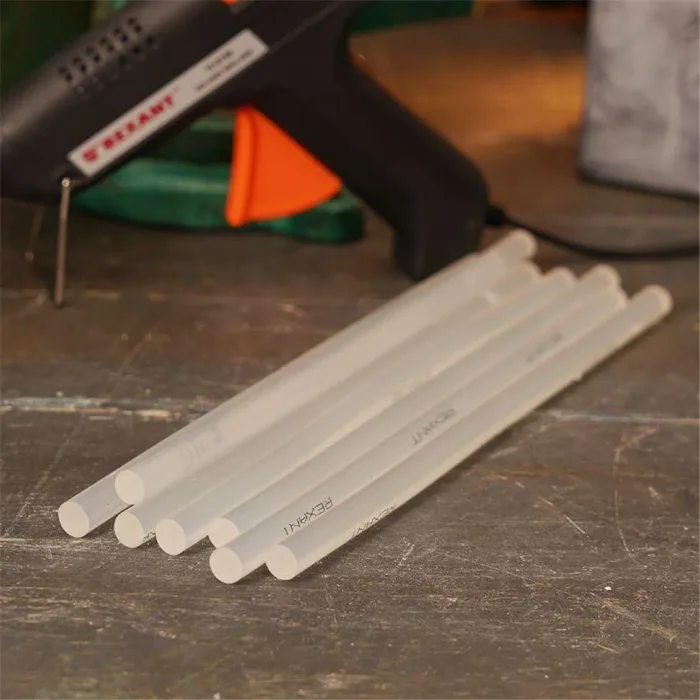 Стержень клеевой d11.3мм L270мм прозр. (уп.10шт) Rexant 09-1270