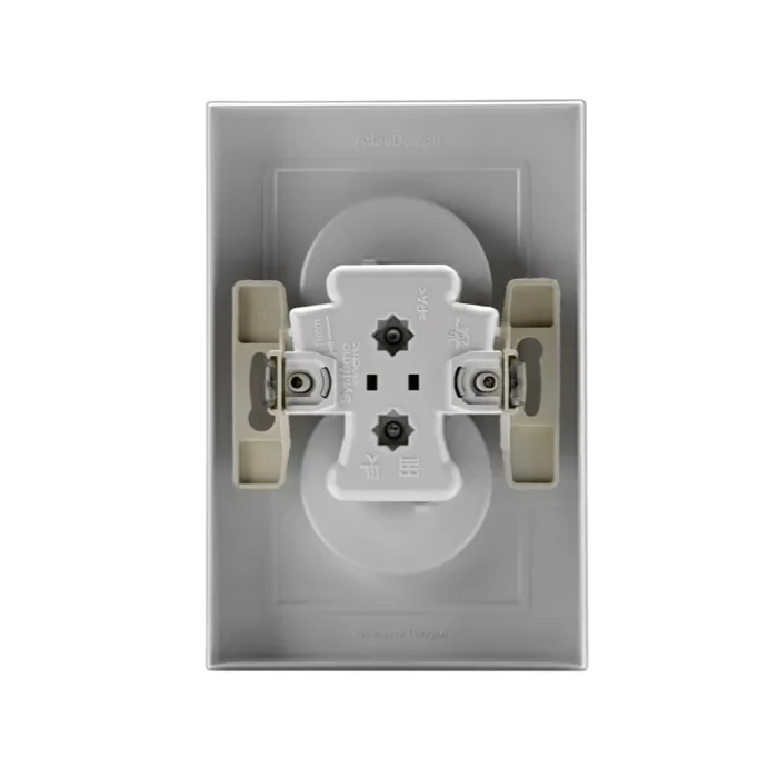 Розетка 2-м СП AtlasDesign 16А IP20 без заземл. в сборе бел. SE ATN000120