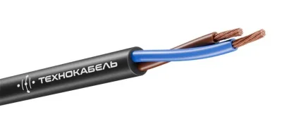 Провод ПВС 2х2.5 380В Ч (бухта) (м) Технокабель 00-00149099
