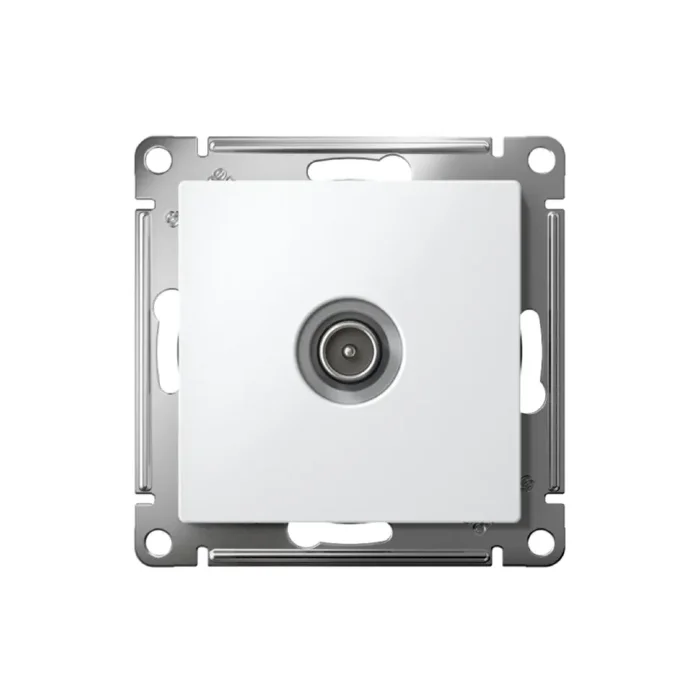 Розетка телевизионная проходная TV AtlasDesign 4дБ механизм бел. SE ATN000192