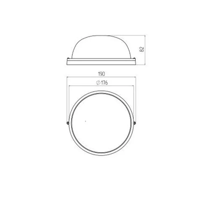 Светильник "Акватермо" НБП 03-60-001 max 60Вт E27 IP54 D176 круг алюм./стекло бел. ЭРА Б0048419