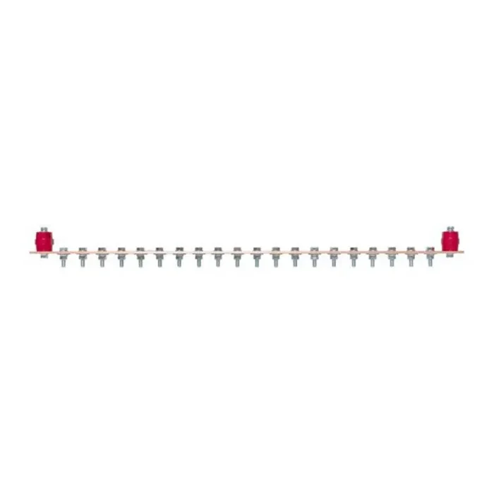 Шина заземляющая главная с изоляторами на 20 подключений ГЗШ-20 Сu EKF gc-e2020