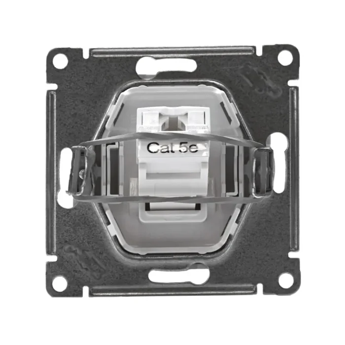 Розетка компьютерная 1-м AtlasDesign RJ45 кат.5E механизм бел. SE ATN000183