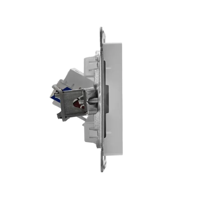 Розетка компьютерная 1-м AtlasDesign RJ45 кат.5E механизм бел. SE ATN000183