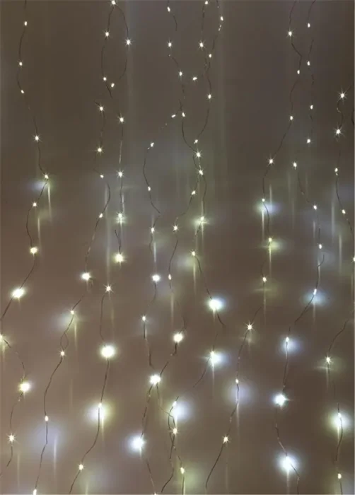Гирлянда светодиодная &quot;Дождь&quot; 3х2м 240LED бел. 220В 8 режимов 1.5мм провод прозр. КОСМОС KOC_CUR-V107