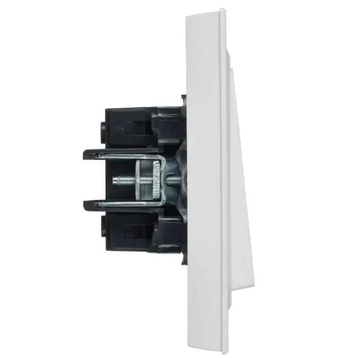 Выключатель 2-кл. СП BRITE ВСР10-2-0-БрАБ 10А в сборе арктич. бел. IEK BR-V20-0-10-K91-F