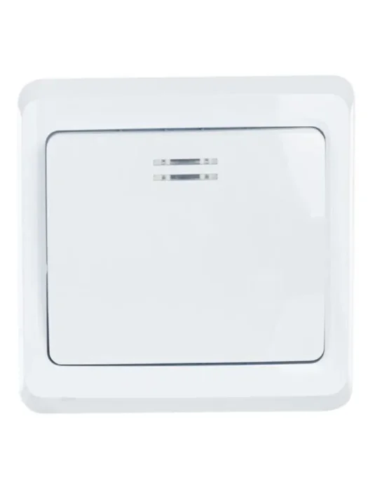 Выключатель 1-кл. СП Вега 10А IP20 ВС10-1-1-ВБ с индикацией бел. GENERICA EVV11-K01-10-DM