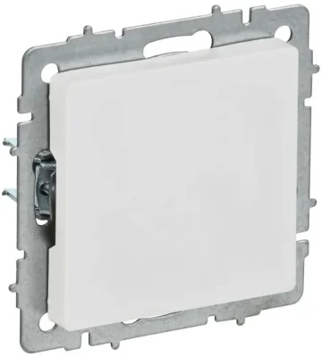 Заглушка BRITE МЗ10-БрАБ с суппортом механизм арктич. бел. IEK BR-PL10-K91