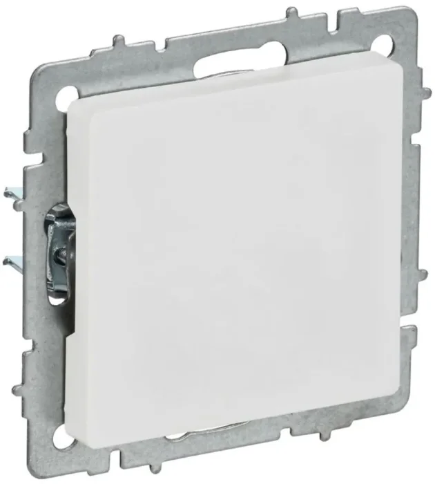 Заглушка BRITE МЗ10-БрАБ с суппортом механизм арктич. бел. IEK BR-PL10-K91