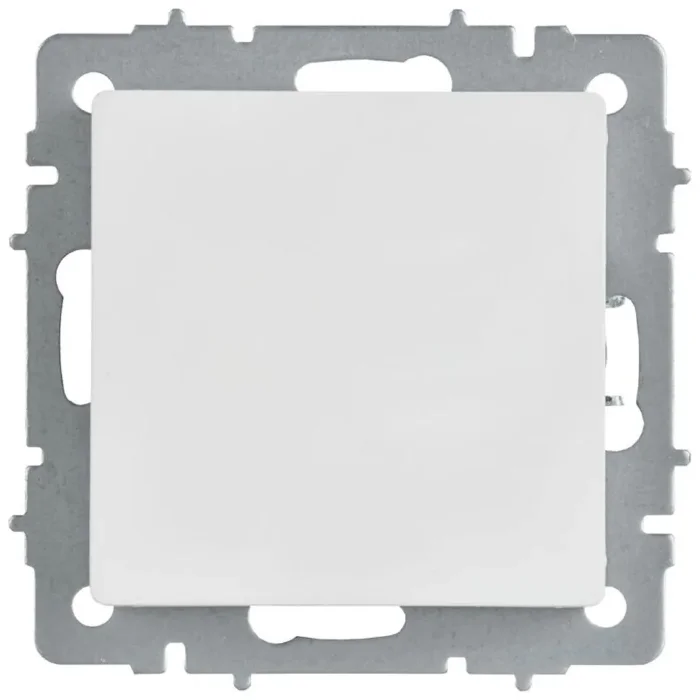 Заглушка BRITE МЗ10-БрАБ с суппортом механизм арктич. бел. IEK BR-PL10-K91