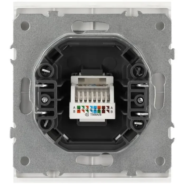 Розетка информационная 1-м СП Arktik RJ45 16А IP20 250В бел. матов. Эра Б0070481