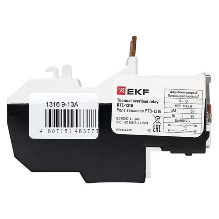 Реле тепл. РТЭ 1316 9-13А EKF rel-1316-9-13