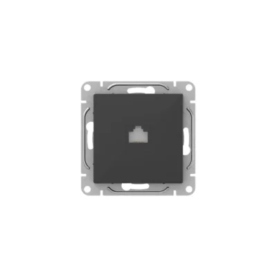 Розетка компьютерная СП Эпика RJ45 кат.5 механизм черн. EKF UP1-SOB-RJ45-5