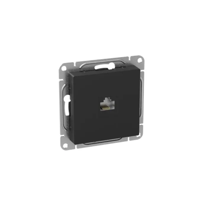 Розетка компьютерная СП Эпика RJ45 кат.5 механизм черн. EKF UP1-SOB-RJ45-5