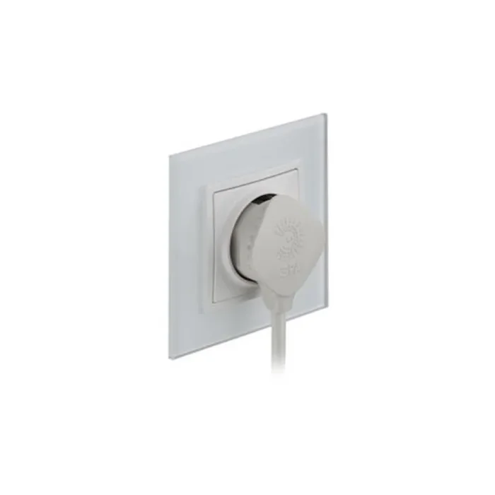 Вилка плоская V5 16А с заземл. прямой ввод (10/200/7000) бел. ЭРА Б0019192