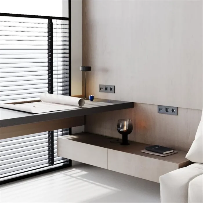 Розетка компьютерная 2-м СП S70 RJ45 + RJ45 кат.6 механизм графит Voltum VLS060207