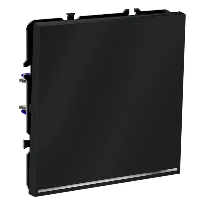 Переключатель проходной 1-кл. СП S70 10А с подсветкой механизм графит Voltum VLS010407