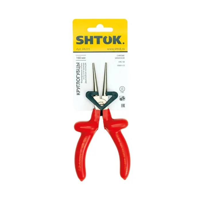 Круглогубцы диэлектрические 1000В 160мм (08205) SHTOK 376291
