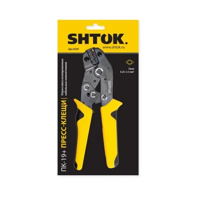 Пресс-клещи ПК-19+ матрица профиль овал 0.25-2.5кв.мм (03201) SHTOK 376184