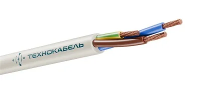 Провод ПВС 3х4 (2х4+1х4) 380В Б (м) Технокабель 00-00148793