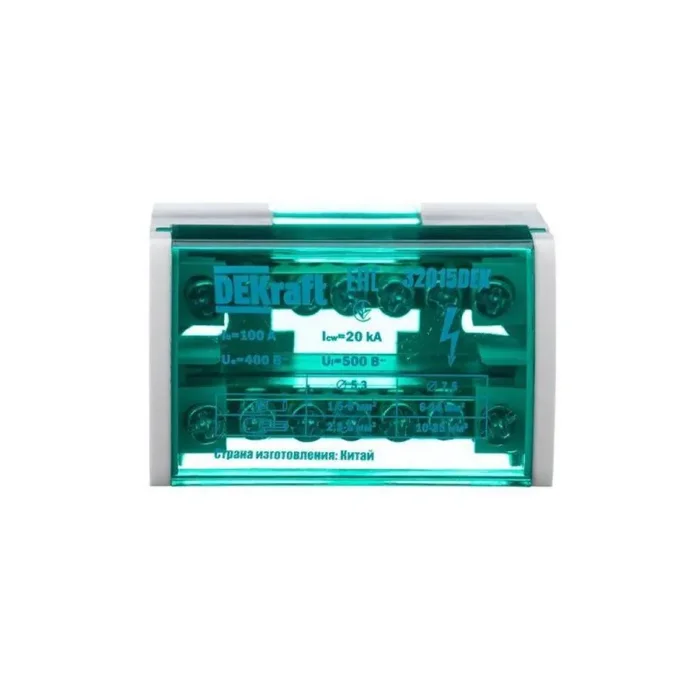 Кросс-модуль ШН-103 на DIN-рейку 2х7 групп 100А DEKraft 32015DEK