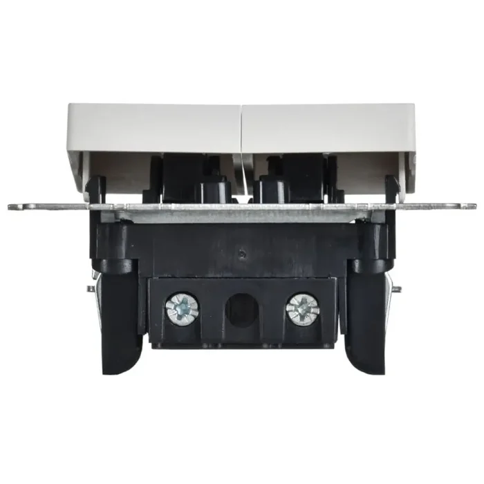 Выключатель 2-кл. СП BRITE ВС10-2-0-БрАБ 10А механизм арктич. бел. IEK BR-V20-0-10-K91