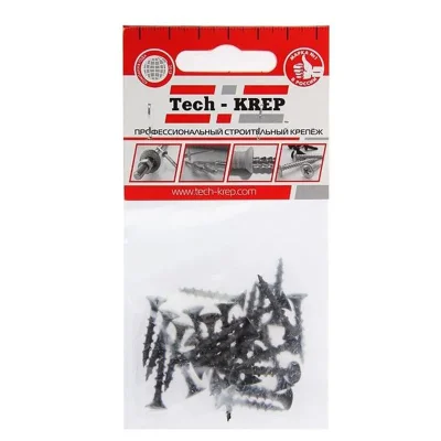 Саморез гипсокартон-дерево 3.8х25 (пакет) (уп.30шт) Tech-Krep/Zitar 102370