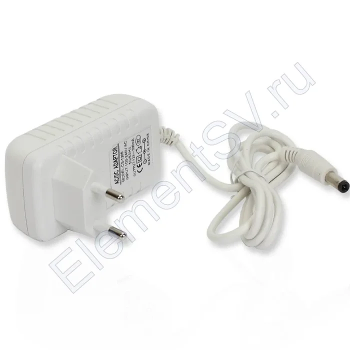 Сетевой адаптер CS-1205, 12V 0,5A 6W, Z12, штекер 5.5x2.1, белый корпус