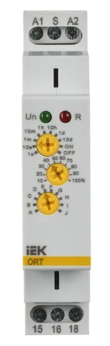 Реле времени многофункц. ORT 1 контакт 12-240В AC/DC IEK ORT-M1-ACDC12-240V