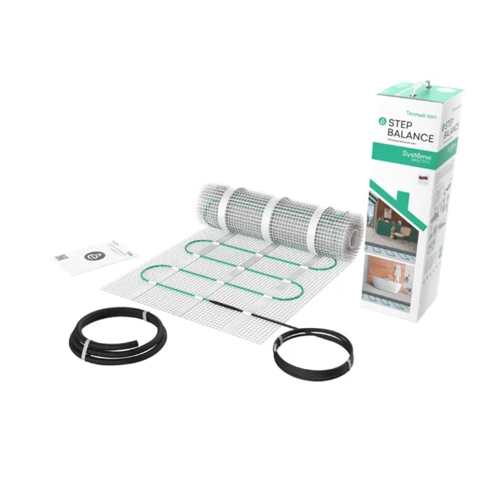 Комплект "Теплый пол" (мат) Step Balance SBM150015 150Вт/кв.м 225Вт 1.5кв.м SE SBM150015